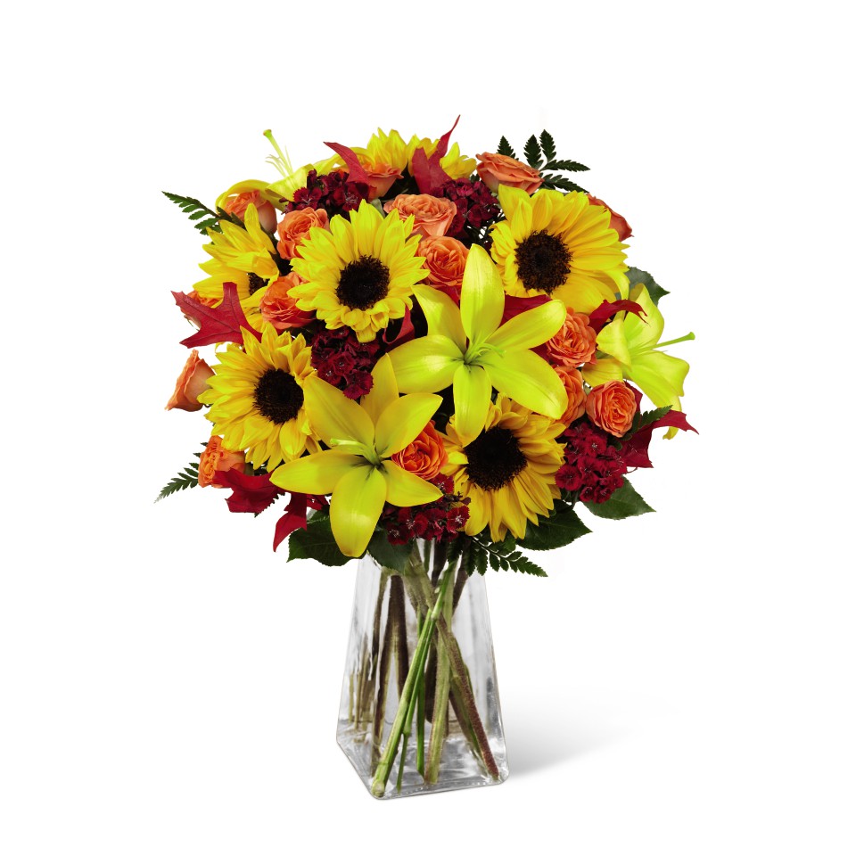 Harvest Heartstrings Bouquet of Fall Flowers Premium