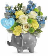 Hello Sweet Baby Boy Bouquet - Standard