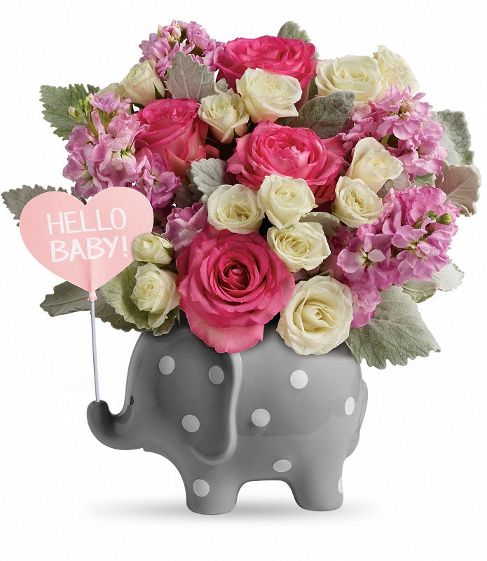 Hello Sweet Baby Girl Bouquet - Deluxe