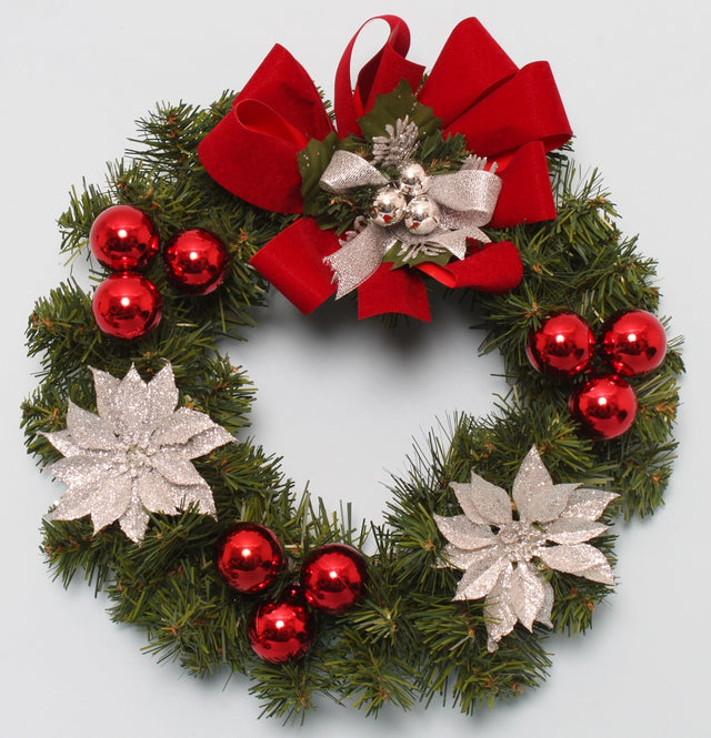 Holiday Charm Memorial Wreath