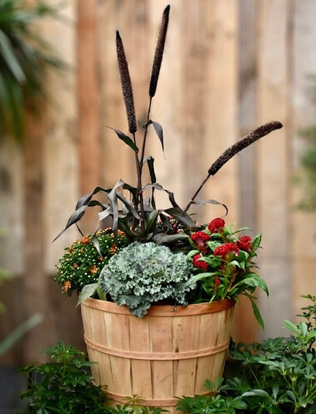 Rustic Autumn Bushel Basket