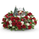 Kinkade Jolly Santa Bouquet with Collectible Large