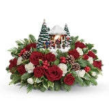 Kinkade Jolly Santa Bouquet with Collectible Medium