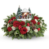 Kinkade Jolly Santa Bouquet with Collectible Standard