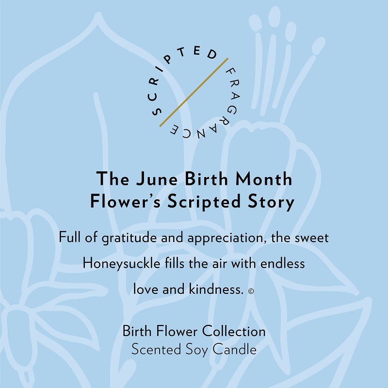 June Birthday Flower Candle Description