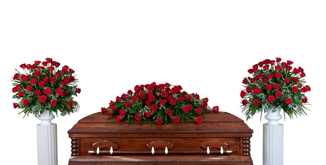 3 piece rose funeral package