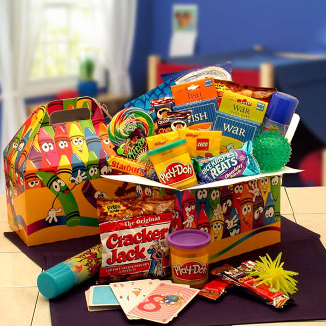 Kids fun gift basket