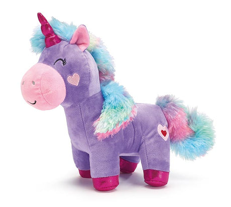 Lavender Unicorn with Rainbow Tail