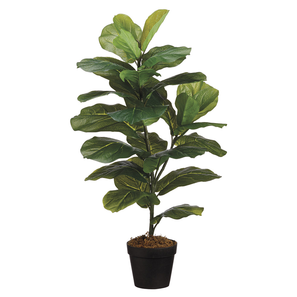 31.5 Inch Artificial Fiddle Leaf Plant in Pot