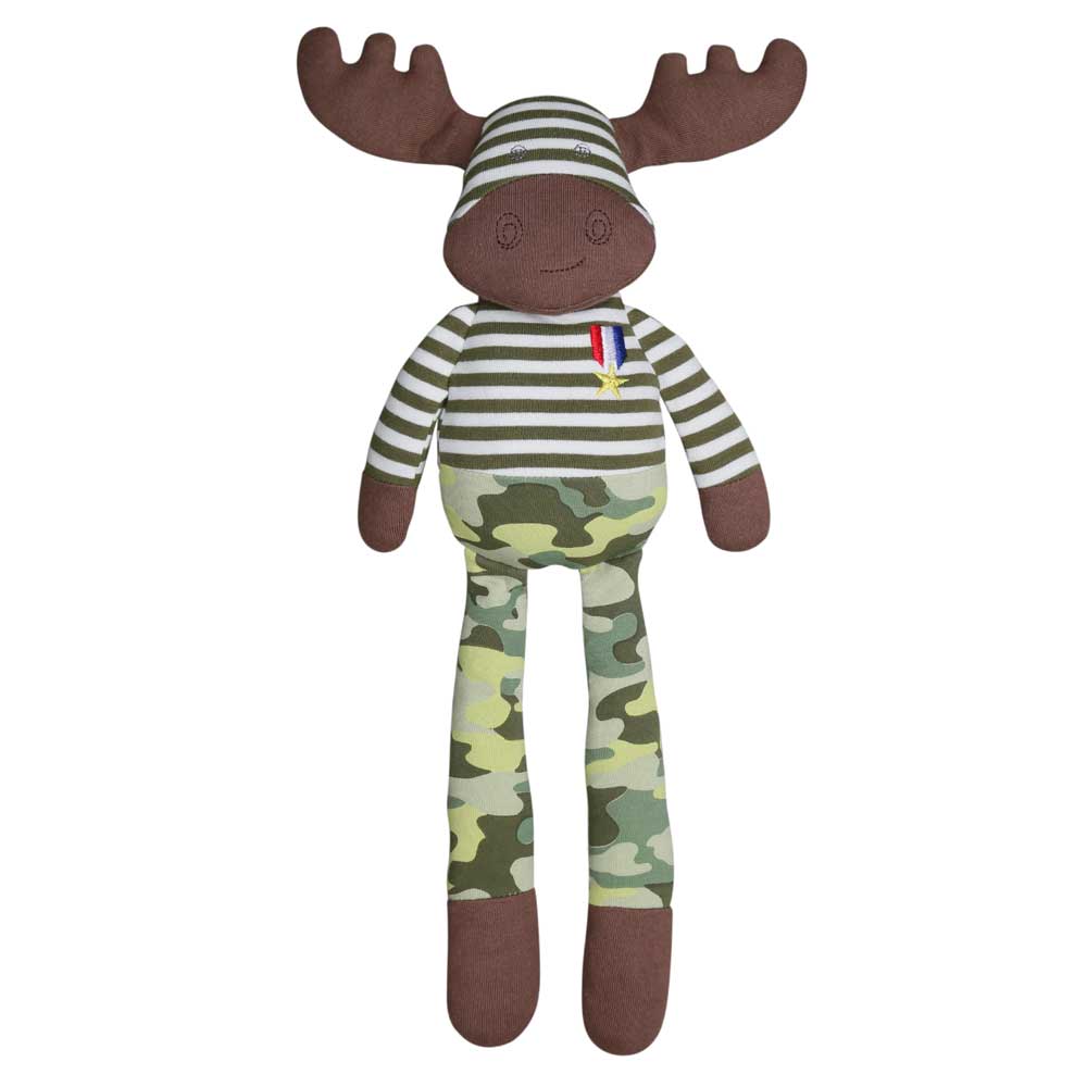 Military Moose Organic Farm Buddies Plush