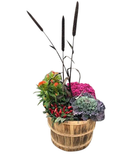 Rustic Autumn Bushel Basket