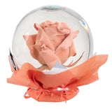 Enchanted Beauty Rose Globe- Peach