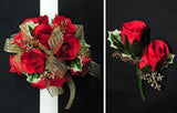 Holiday Red Silk Flower Promo Combo