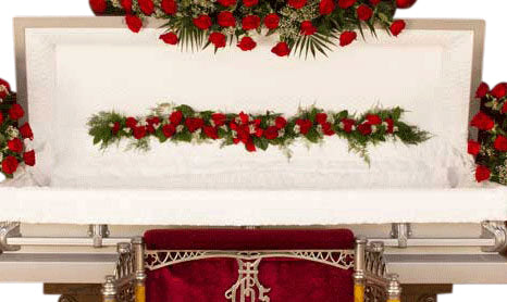 Rose Casket Garland