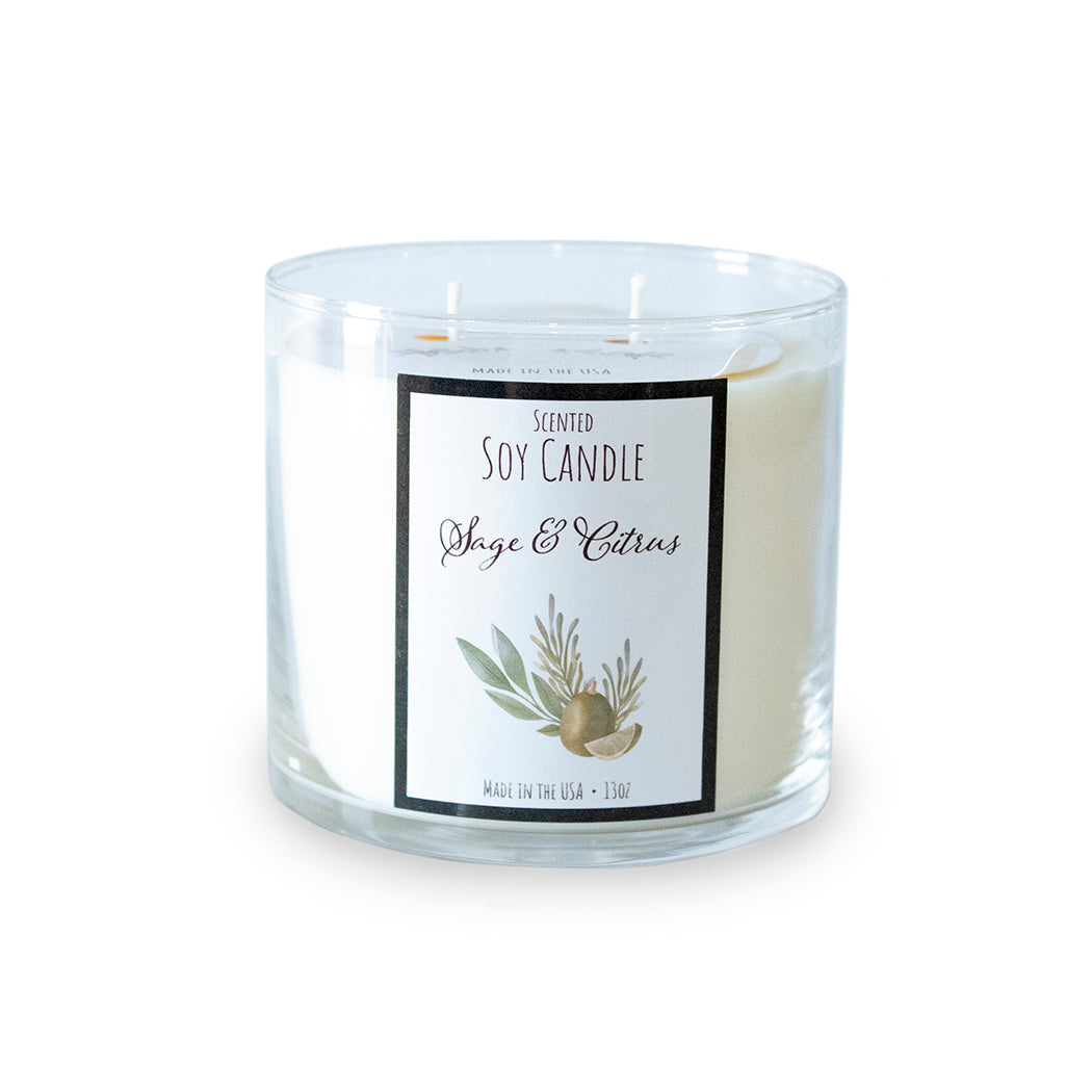 Sage and Citrus Soy Candle