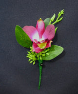 Silk Purple Orchid Boutonniere