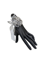 Silver Shimmering Brooch Wristlet Corsage