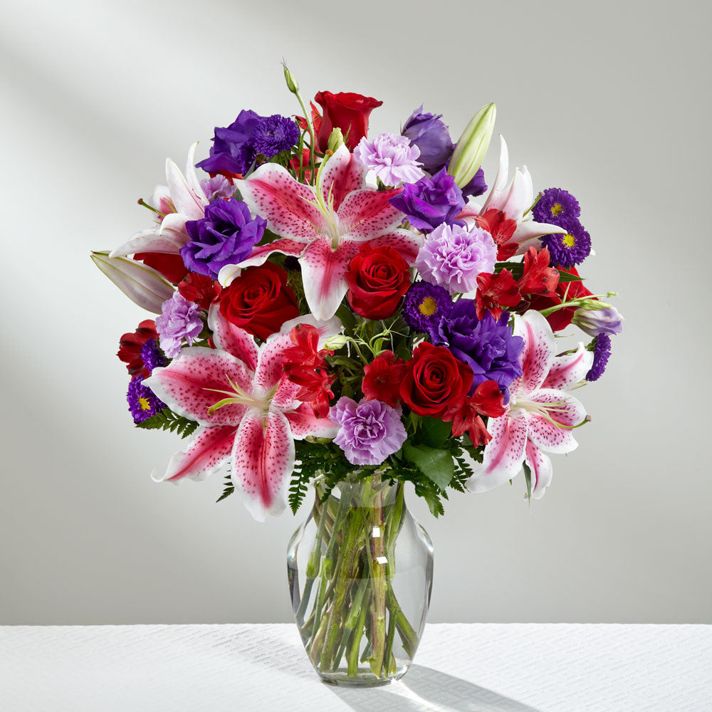 Stunning Beauty Bouquet with red