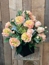 Sweet Peach Silk Bouquet