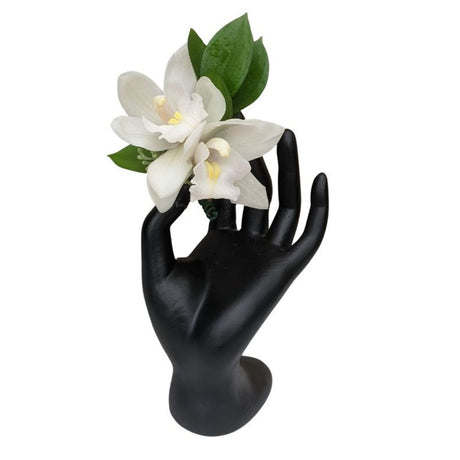 Sweet Innocence Boutonniere - White Orchid