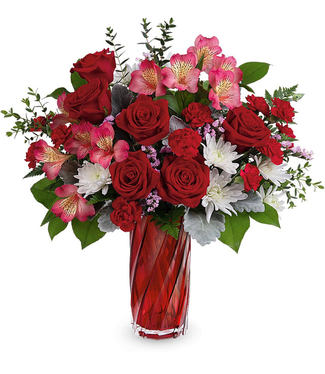 Teleflora Swirling Splendor Bouquet - Premium