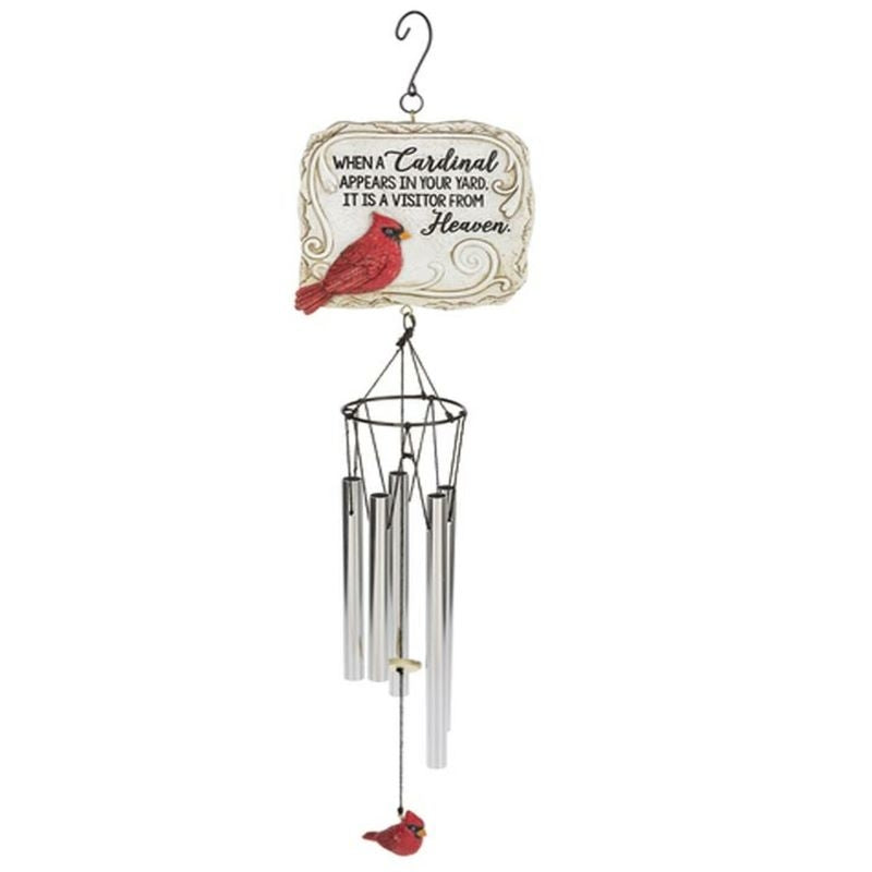 Sympathy Cardinal Wind Chime- Heaven