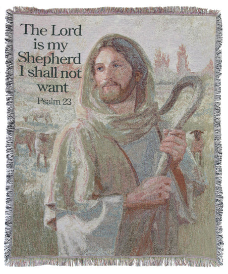 The Lord is my Shepherd Sympathy Throw Blanket