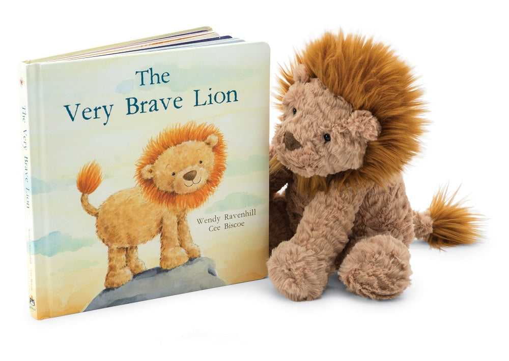 Fuddlewuddle Lion with Very Brave Lion Book