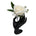 Deluxe White Rose Boutonniere with ribbon wrap