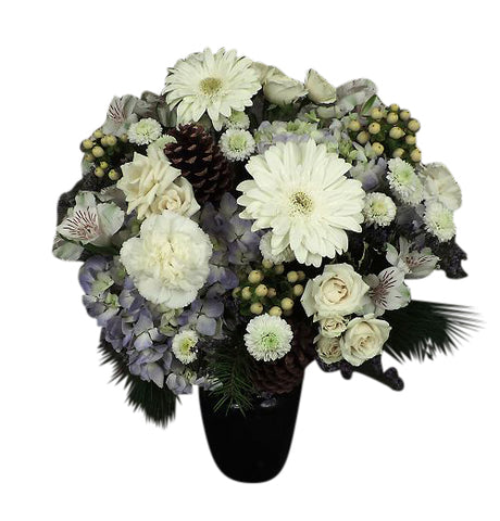 Winter Blooms Vase - Deluxe