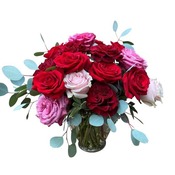 3 Fresh Cut Red Roses Small Love Bouquet Cut Flowers